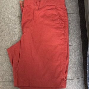 Men’s Jcrew Factory Gramercy Fit Red shorts